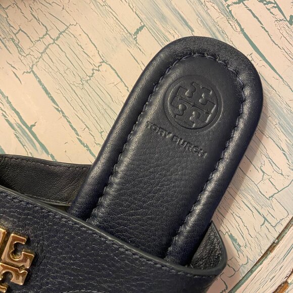 Tory Burch Jolie Dark Navy Thong Sandal 6.5 - Picture 6 of 9